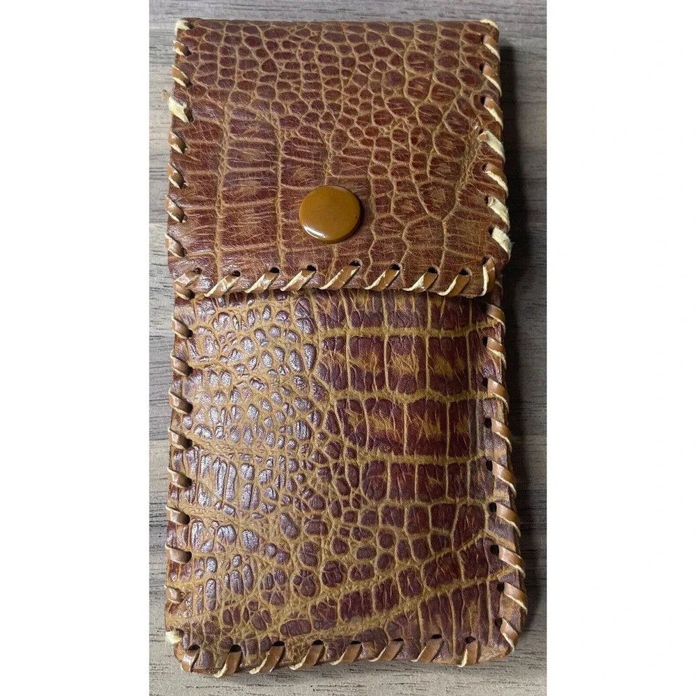 The Star Vintage Made In England Collapsible Folding Hangars With‎ Leather Pouch